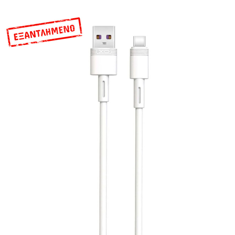 XO NB166 5A Καλώδιο Ταχείας Φόρτισης Type-C Λευκό 1m XO NB166 5A Καλώδιο Ταχείας Φόρτισης Type-C Λευκό 1m