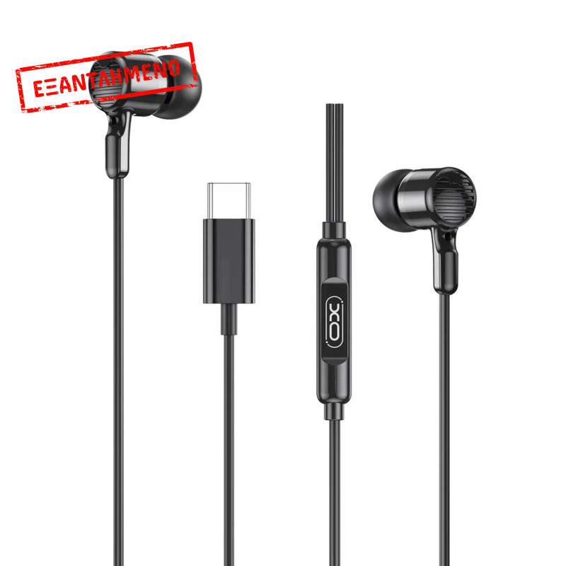 XO EP81 Ακουστικά in-ear Type-C Μαύρα XO EP81 Ακουστικά in-ear Type-C Μαύρα