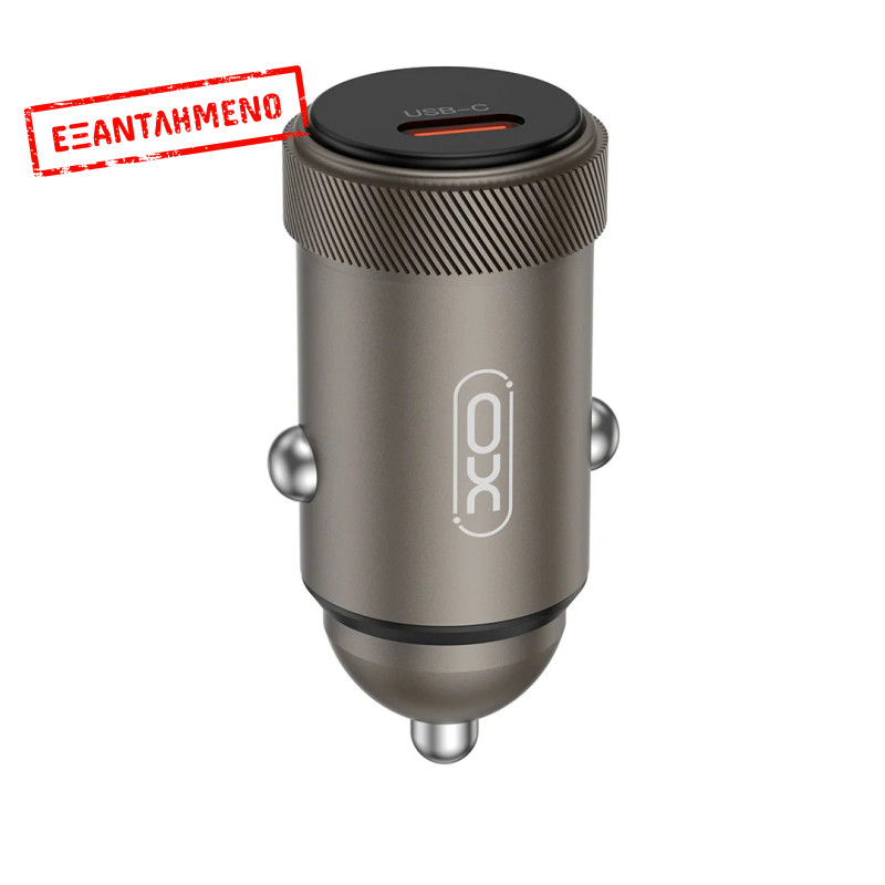 XO CC70 Μίνι Φορτιστής Αυτοκινήτου Μονός PD30W