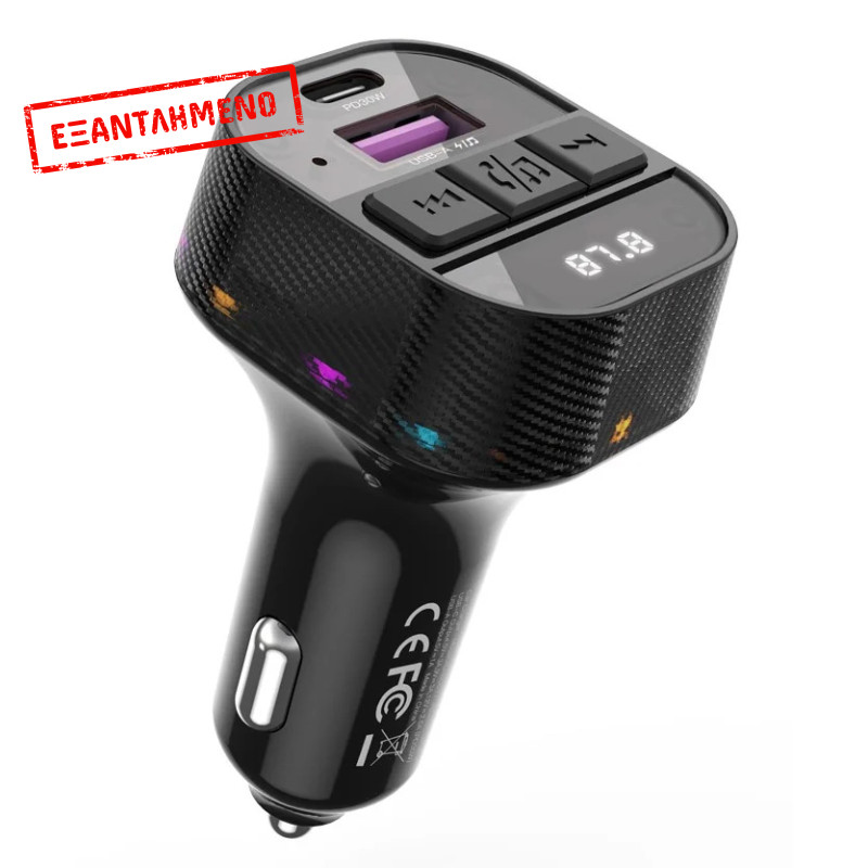 XO BCC17 Smart Bluetooth MP3 A+C Dual Port PD30W Φορτιστής Αυτοκινήτου XO BCC17 Smart Bluetooth MP3 A+C Dual Port PD30W Φορτιστής Αυτοκινήτου