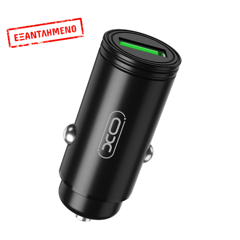 XO CC39 QC3.0 18W Φορτιστής Αυτοκινήτου Μαύρο