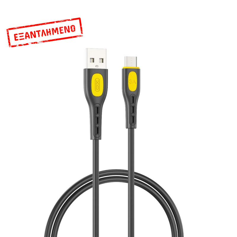 XO NB280 Καλώδιο Δεδομένων Micro 1M 3A Μαύρο XO NB280 Καλώδιο Δεδομένων Micro 1M 3A Μαύρο