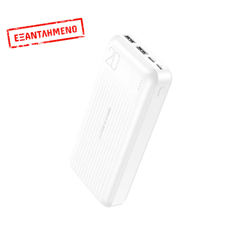 XO PB302 Light Display Power Bank 20000mAh Λευκό XO PB302 Light Display Power Bank 20000mAh Λευκό