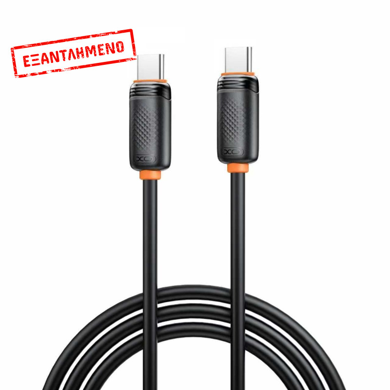 XO NB-Q302B Καλώδιο Φόρτισης & Μεταφοράς Δεδομένων Type-C σε Type-C 60W Μαύρο 1m XO NB-Q302B Καλώδιο Φόρτισης & Μεταφοράς Δεδομένων Type-C σε Type-C 60W Μαύρο 1m