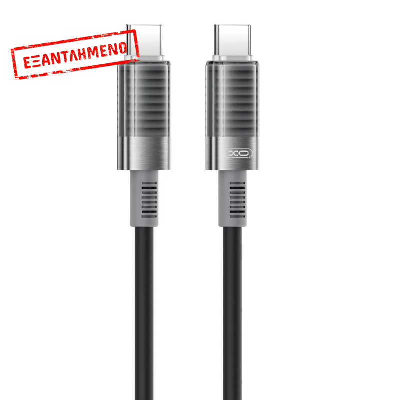 XO NB-Q282B Καλώδιο Σιλικόνης Type-c σε Type-c 60W Μαύρο XO NB-Q282B Καλώδιο Σιλικόνης Type-c σε Type-c 60W Μαύρο