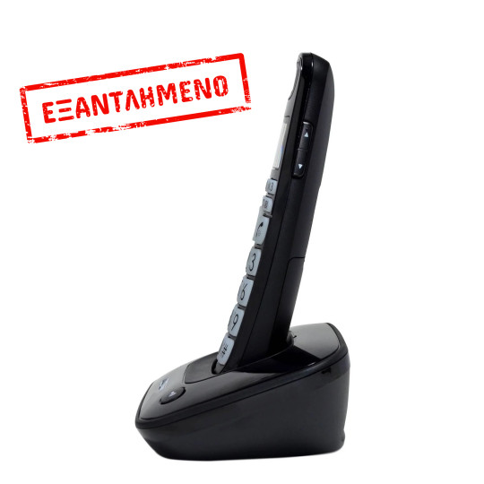 Ασύρματο Ψηφιακό Τηλέφωνο Maxcom MC6800 Μαύρο με Μεγάλα Φωτιζόμενα Πλήκτρα και Ανοιχτή Ακρόαση