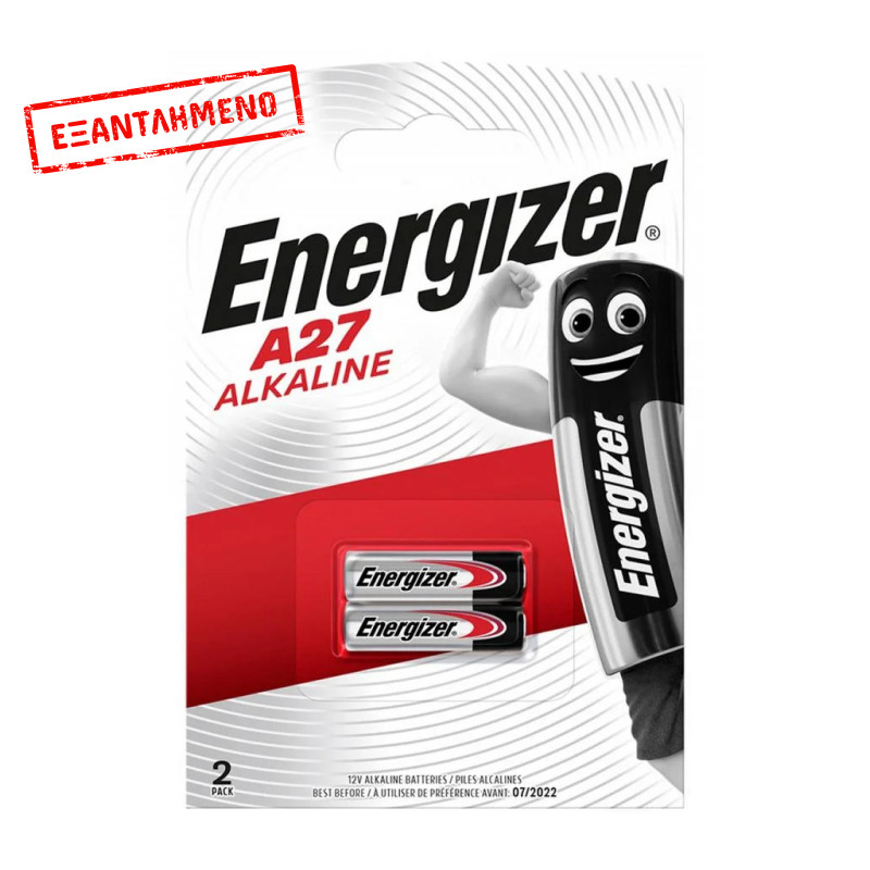 Μπαταρία Αλκαλική Energizer A27/27A/CA22/EL812/EL812/G27A/GP27A/L828/MN27 12V Τεμ. 2 Μπαταρία Αλκαλική Energizer A27/27A/CA22/EL812/EL812/G27A/GP27A/L828/MN27 12V Τεμ. 2