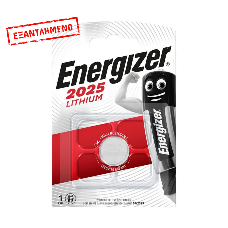 Buttoncell Lithium Energizer CR2025 Τεμ. 1