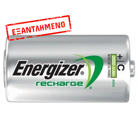 Μπαταρία Επαναφορτιζόμενη Energizer ACCU Recharge Power Plus HR14 LR14 2500 mAh Size C 1.2V Τεμ. 2