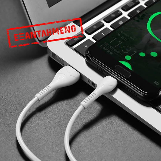 Καλώδιο Hoco X37 Cool Power USB σε USB-C Fast Charging 3.0A Λευκό 1m