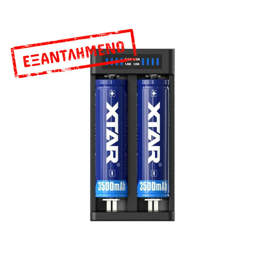 Φορτιστής Μπαταριών Βιομηχανικού Τύπου Xtar MC2 Plus USB, 2 Θέσεων για 18650/17670/17500 Φορτιστής Μπαταριών Βιομηχανικού Τύπου Xtar MC2 Plus USB, 2 Θέσεων για 18650/17670/17500