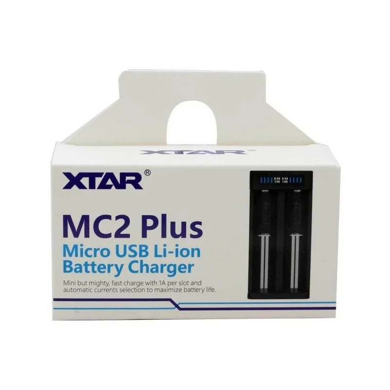 Φορτιστής Μπαταριών Βιομηχανικού Τύπου Xtar MC2 Plus USB, 2 Θέσεων για 18650/17670/17500 Φορτιστής Μπαταριών Βιομηχανικού Τύπου Xtar MC2 Plus USB, 2 Θέσεων για 18650/17670/17500