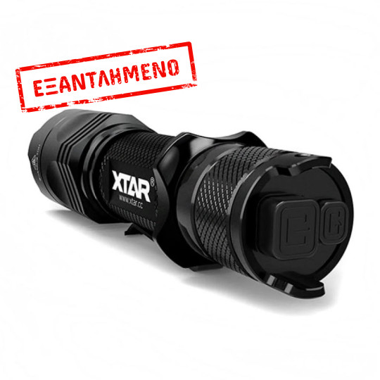 Σετ Επαναφορτιζόμενος Φακός Xtar TZ28 1100 Dual Switch IPX8 Μαύρος Αλουμινίου 1100 Lumens/Απόσταση 302m με Φορτιστή MC1 Plus, Θήκη και Βαλιτσάκι Αποθήκευσης