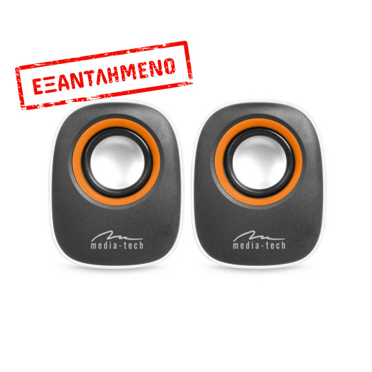 Ηχεία Stereo Media-Tech MT3137W IBO 3.5mm με Τροφοδοσία USB 6W Λευκά Ηχεία Stereo Media-Tech MT3137W IBO 3.5mm με Τροφοδοσία USB 6W Λευκά