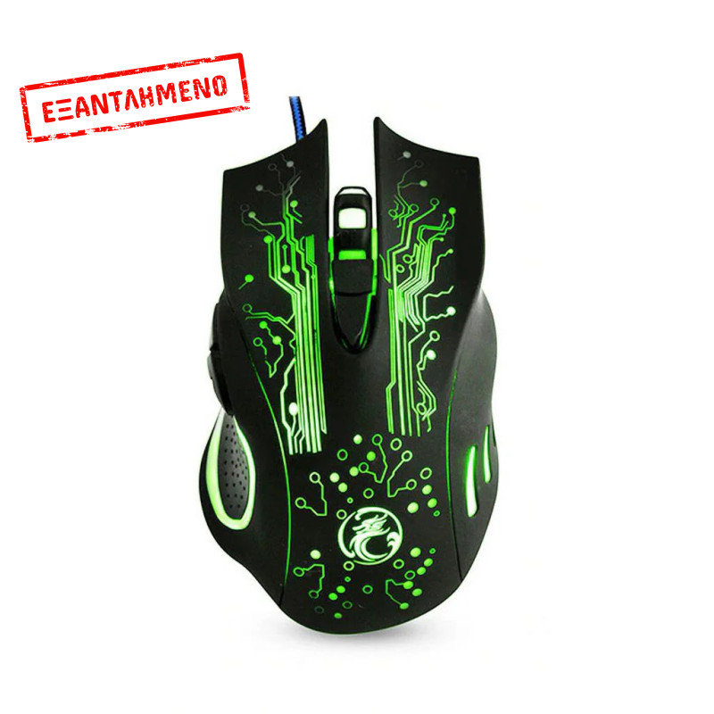 Ενσύρματο Ποντίκι iMICE X9 Gaming 6D με 6 Πλήκτρα, 2400 DPI και LED Φωτισμό. Μαύρο Ενσύρματο Ποντίκι iMICE X9 Gaming 6D με 6 Πλήκτρα, 2400 DPI και LED Φωτισμό. Μαύρο