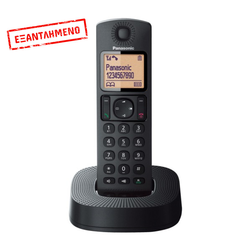 Refurbished Ασύρματο Ψηφιακό Τηλέφωνο Panasonic KX-TGC310GRB Μαύρο