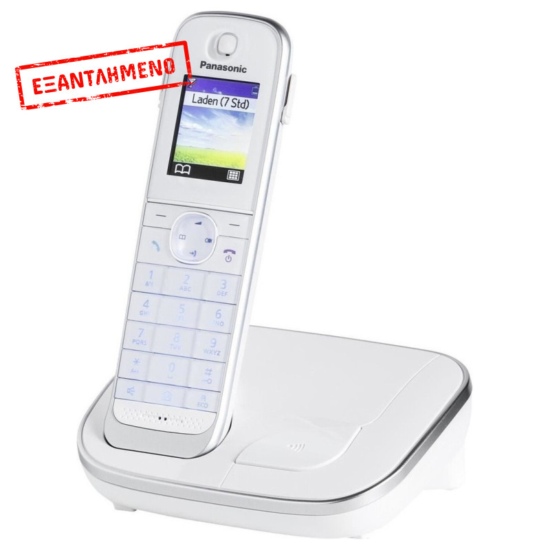 Refurbished Ασύρματο Ψηφιακό Τηλέφωνο Panasonic KX-TGJ310GRW Λευκό με Δυνατότητα Σύνδεσης Hands Free