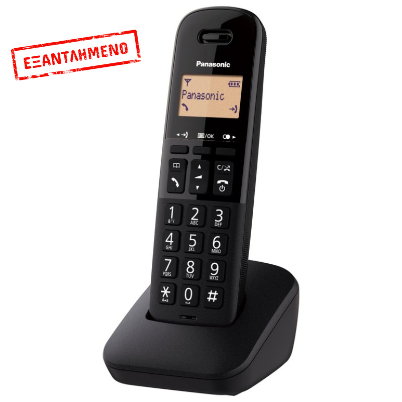 Ασύρματο Ψηφιακό Τηλέφωνο Panasonic KX-TGB610 EU Μαύρο με Πλήκτρο Αποκλεισμού Κλήσεων