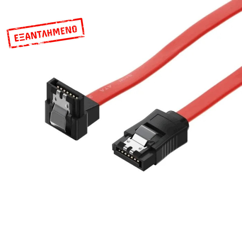 Καλώδιο SATA Akyga AK-CA-51 III 6GBs με Γωνιακό Κονέκτορα 90° 50cm