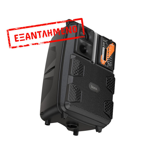 Φορητό Ηχοσύστημα Trolley Hoco BS37  Karaoke  Μαύρο 10W BT V5.0 TWS με Μικρόφωνο και Υποστήριξη FM, USB, AUX