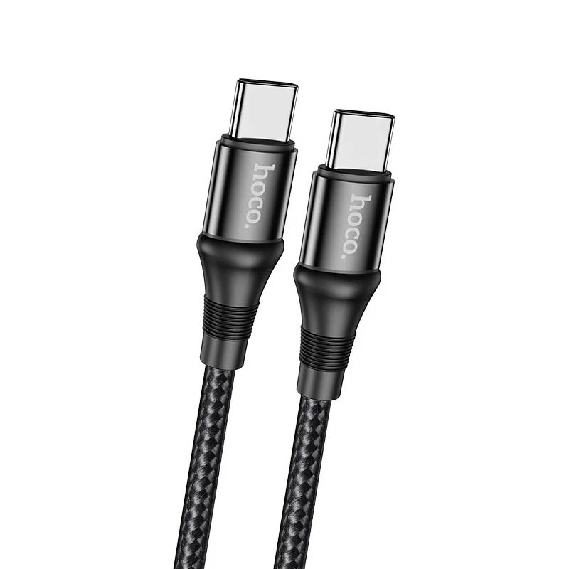 Καλώδιο Hoco X50 Exquisito USB-C σε USB-C 100W 5.0A/20V Braided Μαύρο 2m Καλώδιο Hoco X50 Exquisito USB-C σε USB-C 100W 5.0A/20V Braided Μαύρο 2m
