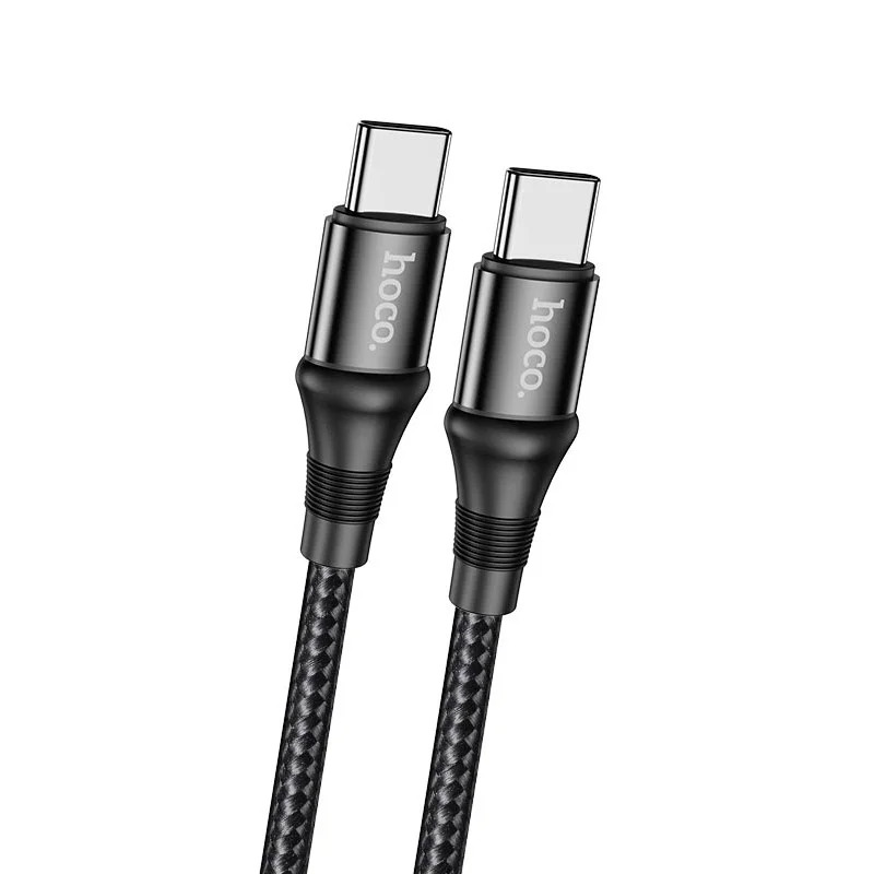 Καλώδιο Hoco X50 Exquisito USB-C σε USB-C 100W 5.0A/20V Braided Μαύρο 1m Καλώδιο Hoco X50 Exquisito USB-C σε USB-C 100W 5.0A/20V Braided Μαύρο 1m