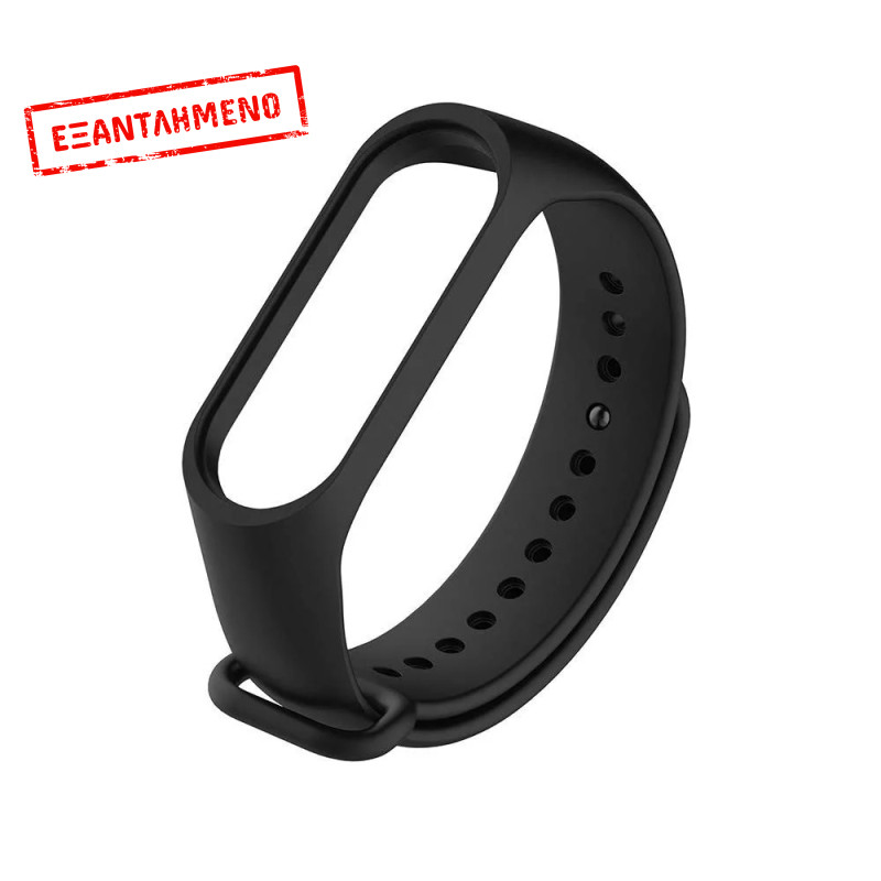 Ανταλλακτικό Band Ancus Wear για Xiaomi Band 3 και Xiaomi Smart Band 4 Μαύρο
