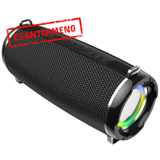 Φορητό Ηχείο Wireless Hoco HC2 Xpress TWS Μαύρο V5.0 2x5W 2400mAh IPX5 Ενσωματωμένο Μικρόφωνο FM USB AUX θύρα Micro SD και LED Φωτισμό