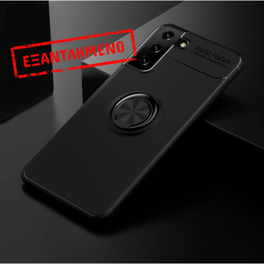 Θήκη Ancus Autofocus Shockproof με Ring Holder για Samsung SM-G996B Galaxy S21+ 5G Μαύρη