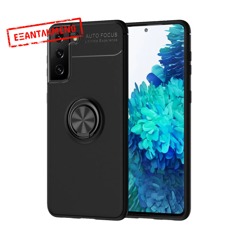 Θήκη Ancus Autofocus Shockproof με Ring Holder για Samsung SM-G996B Galaxy S21+ 5G Μαύρη