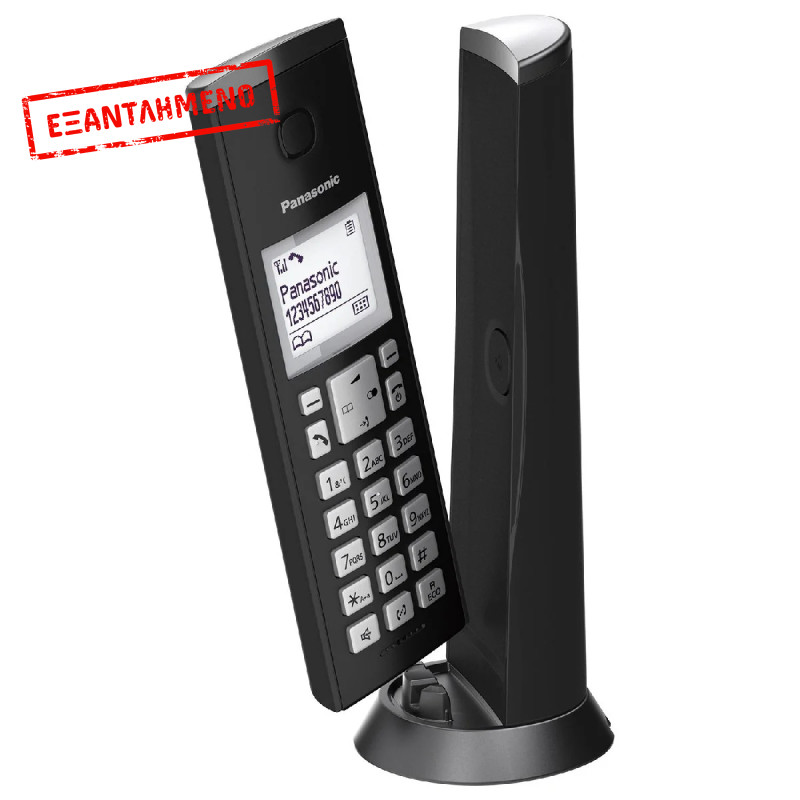 Ασύρματο Ψηφιακό Τηλέφωνο Panasonic KX-TGK210GRB Μαύρο Φραγή ενοχλητικών Κλήσεων και Λειτουργία Eco