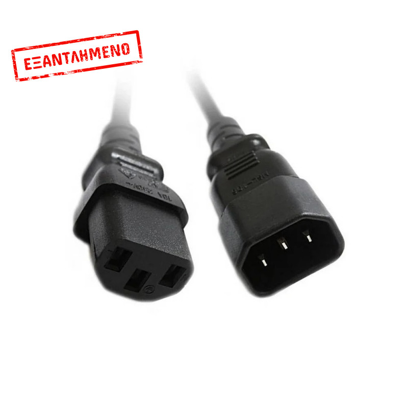 Καλώδιο Τροφοδοσίας Jasper Power 3pin M/F 1,2m Καλώδιο Τροφοδοσίας Jasper Power 3pin M/F 1,2m