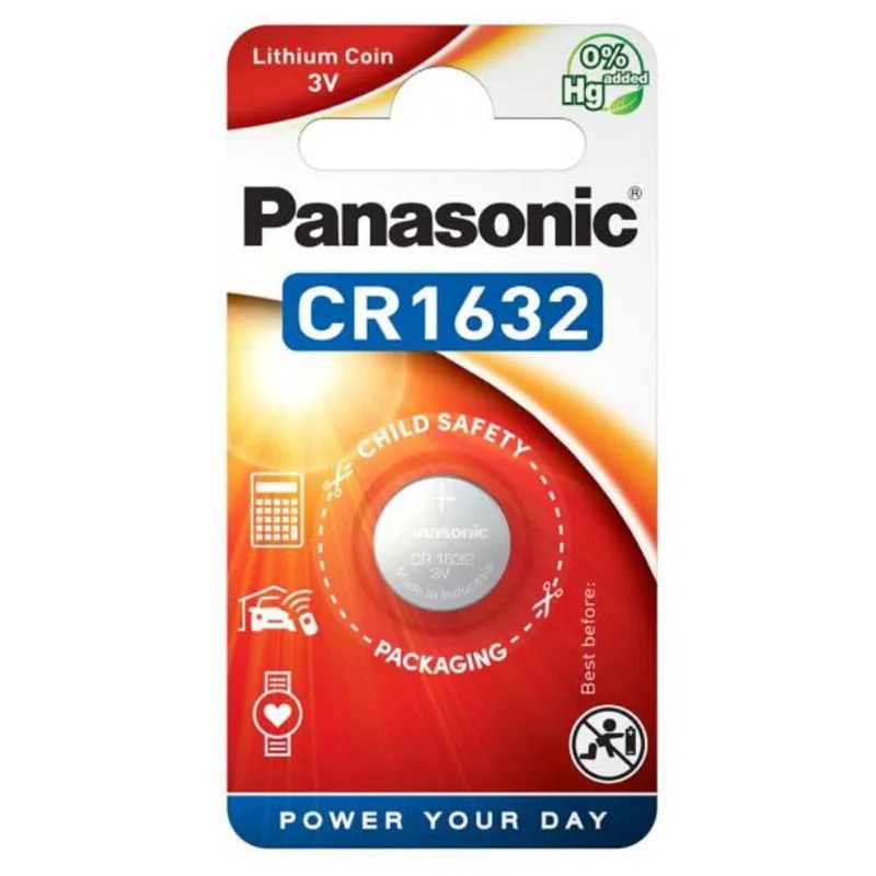 Buttoncell Lithium Panasonic CR1632 Τεμ. 1 Buttoncell Lithium Panasonic CR1632 Τεμ. 1