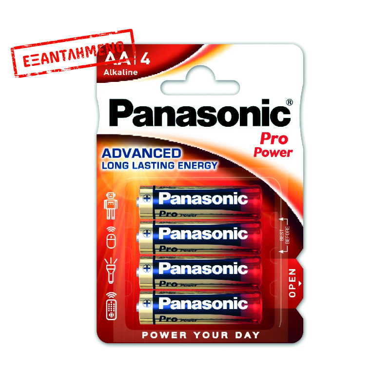Μπαταρία Αλκαλική Panasonic Alcaline Pro Power LR6PPG/4BP size AA 1.5 V Τεμ. 4 Μπαταρία Αλκαλική Panasonic Alcaline Pro Power LR6PPG/4BP size AA 1.5 V Τεμ. 4