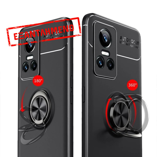 Θήκη Ancus AutoFocus Shock Proof με Ring Holder για Realme GT Neo 3 Μαύρη