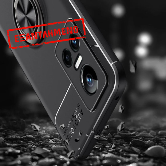 Θήκη Ancus AutoFocus Shock Proof με Ring Holder για Realme GT Neo 3 Μαύρη