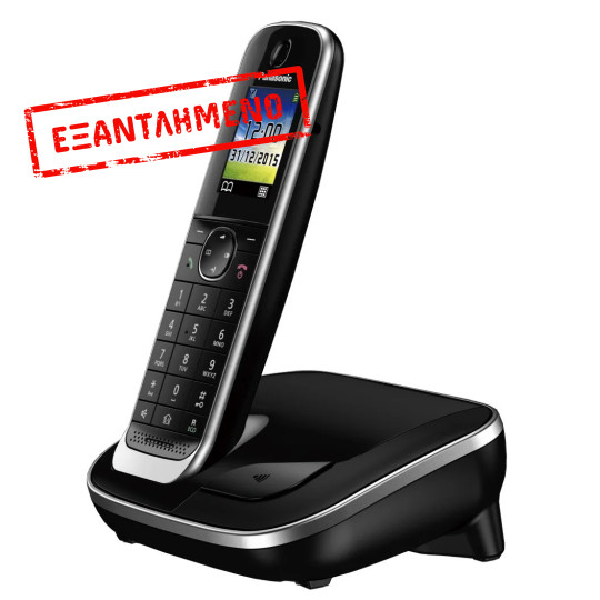 Ασύρματο Ψηφιακό Τηλέφωνο Panasonic KX-TGJ310GRB Μαύρο με Υποδοχή Hands Free 2.5mm Λειτουργία Διακοπής Ρεύματος και Baby Monitor