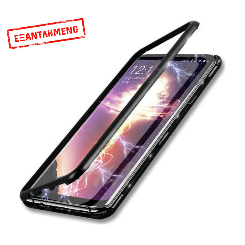 Θήκη Ancus 360 Full Cover Magnetic Metal για Apple iPhone 7 / 8 / SE (2020) Μαύρη