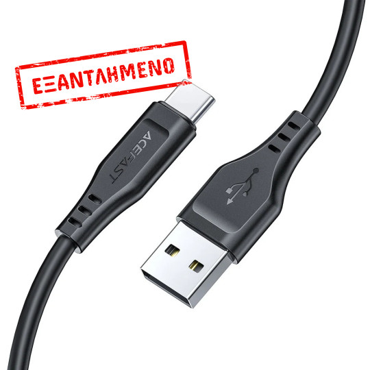 Καλώδιο Acefast C3-04 USB-A σε USB-C 3A Braided Μαύρο 1.2m Καλώδιο Acefast C3-04 USB-A σε USB-C 3A Braided Μαύρο 1.2m