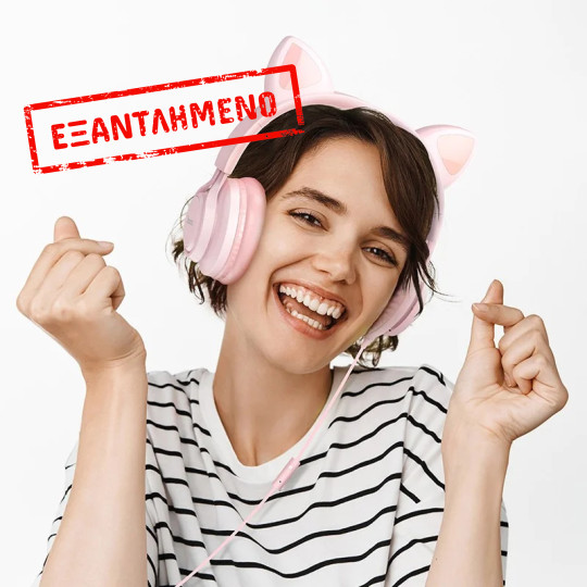 Ακουστικά Stereo Hoco W36 Cat ear με Μικρόφωνο 3.5mm Ροζ Ακουστικά Stereo Hoco W36 Cat ear με Μικρόφωνο 3.5mm Ροζ