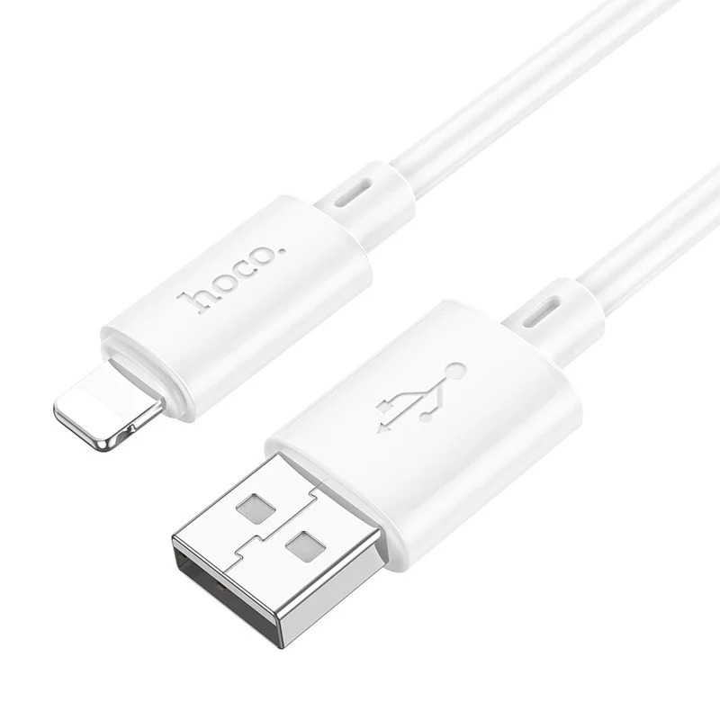 Καλώδιο Hoco X88 USB σε Lightning 2.4A Fast Charging Λευκό 1m Καλώδιο Hoco X88 USB σε Lightning 2.4A Fast Charging Λευκό 1m