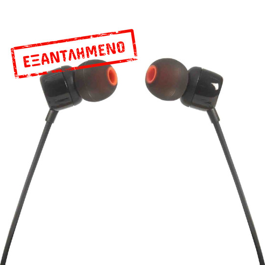 Hands Free JBL Tune 160 In-ear 3.5mm 9mm Dynamic Driver Pure Bass Sound με Μικρόφωνο JBLT160BK 1.2m Μαύρα