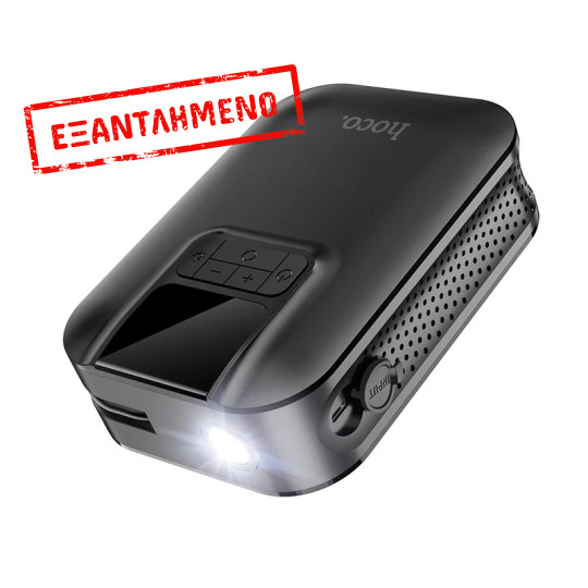 Smart Air Pump Hoco S53 Breeze 5000mAh 3.5 bar Πίεση Αέρα με 4 Τρόπους Λειτουργίας και Led Φακό  Μαύρο