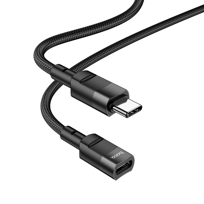 Καλώδιο Προέκτασης Hoco U107 USB-C σε USB-C 2.0 3A OTG Μαύρο 1.2m Braided Καλώδιο Προέκτασης Hoco U107 USB-C σε USB-C 2.0 3A OTG Μαύρο 1.2m Braided