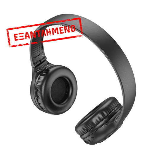 Wireless Ακουστικά Stereo Hoco W41 Charm V5.3 200mAh με υποδοχή Micro SD, AUX και Πλήκτρα Ελέγχου Μαύρα