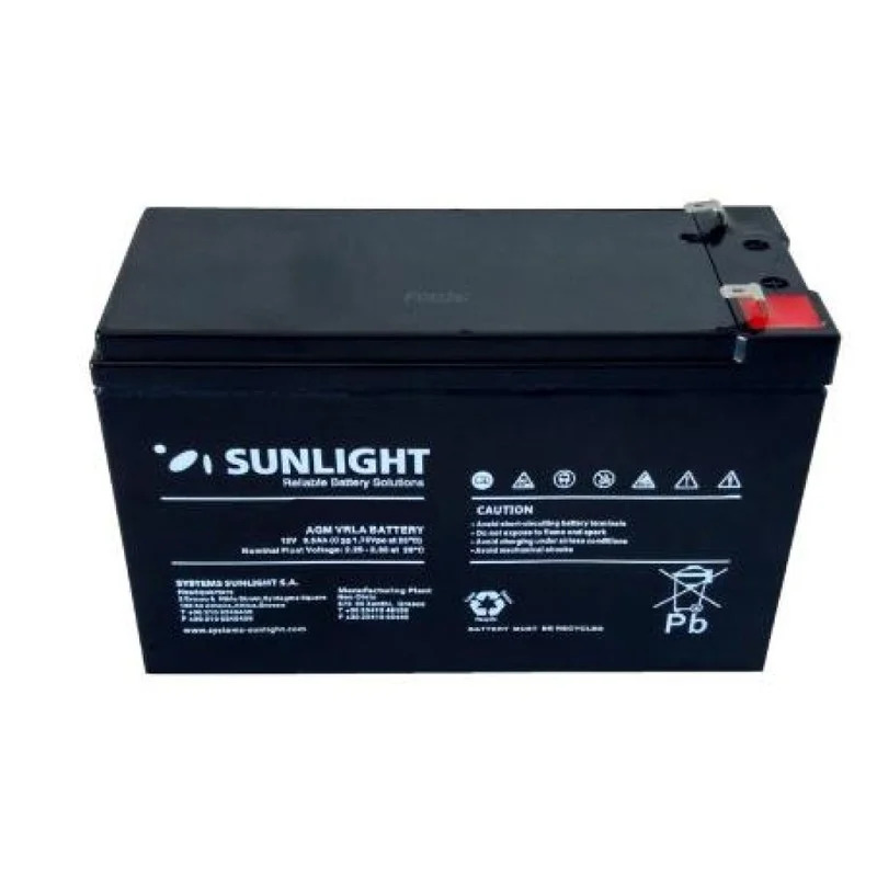 Μπαταρία Sunlight VRLA AGM (12V 12Ah) 3.45kg 151mm x 95mm x 94mm Μπαταρία Sunlight VRLA AGM (12V 12Ah) 3.45kg 151mm x 95mm x 94mm