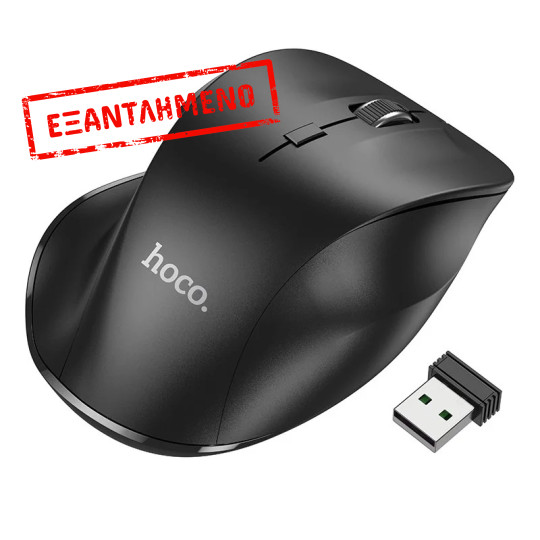 Ασύρματο Ποντίκι Hoco GM24 Mystic 1600dpi 2.4GHz 6 Πλήκτρων Μαύρο