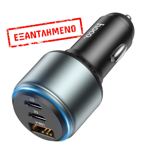 Φορτιστής Αυτοκινήτου Hoco NZ9 Galloper 95W 2xUSB-C PD65W PD30W and USB QC 18W Μαύρο
