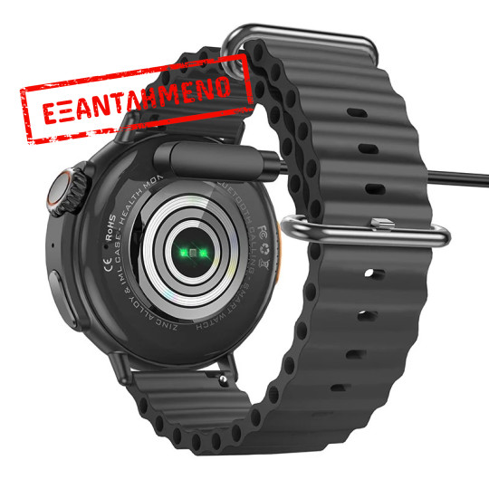 Φορτιστής Συμβατός με Hoco Y18 Y100 και Maxcom FW49 FW59 Smartwatch Μαύρος Απόσταση Μαγνητών: 18mm Απόσταση Επαφών: 8mm
