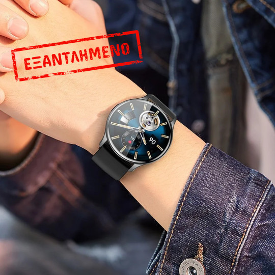 Smartwatch Hoco Y15 IP68 AMOLED Οθόνη 1.43" 260mAh V5.0 με Δυνατότητα Κλήσεων Μαύρο